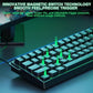 AULA WIN60 HE 60% RGB Mechanical Wired Gaming Keyboard Hall Effect Magnetic Switches For PC/Mac Black Graywood Magnetic Switch WIN60BW