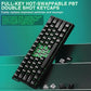 AULA WIN60 HE 60% RGB Mechanical Wired Gaming Keyboard Hall Effect Magnetic Switches For PC/Mac Black Graywood Magnetic Switch WIN60BW