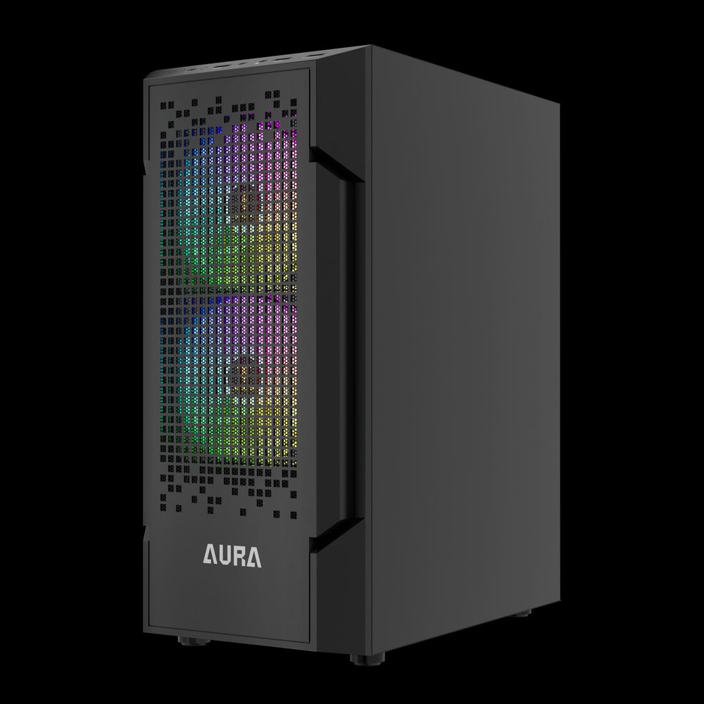 GAMDIAS Aura GC7 ATX Mid Tower ARGB Cabinet ( Black )