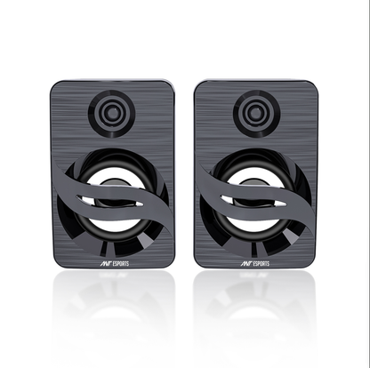 ANT ESPORTS GS150 COMPUTER SPEAKERS, 2.0CH PC SPEAKERS, IN-LINE VOLUME CONTROL, 6W USB POWERED STEREO DESKTOP SPEAKERS WITH 3.5MM AUX FOR PC/LAPTOP/PROJECTOR/TABLET/CELLPHONE