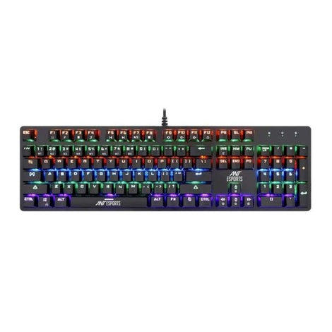 ANT ESPORTS MK3200 V2 Full Size Mechanical Wired Gaming Keyboard (Black) (RED Switch) (Linear Switch)