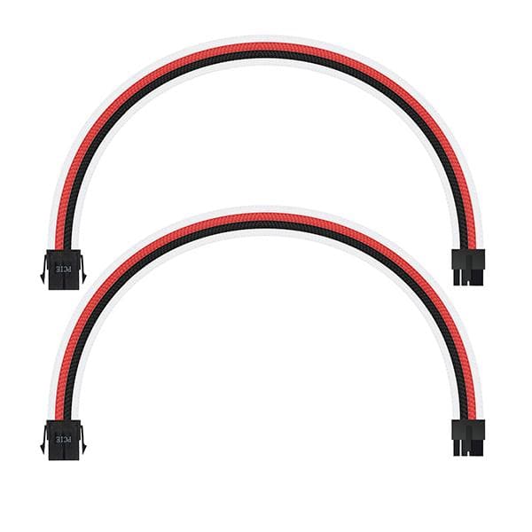 ANT ESPORTS MOD Cable White & Black & Red Cable set 3combs 30cm 16AWG