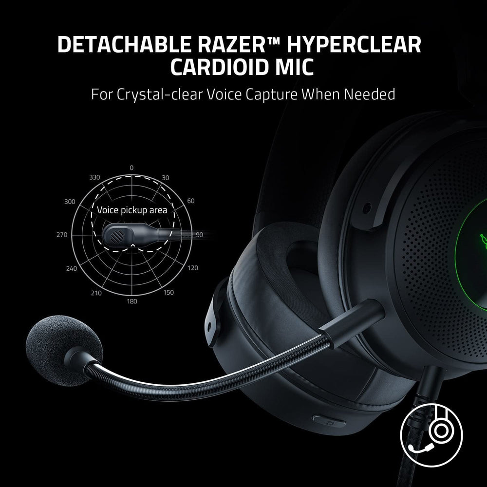 RAZER kraken V3 HyperSense RGB Wired Stereo Gaming Headphone (Black) (PC / PS)