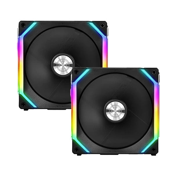 LIAN LI UNI Fan SL140 140mm ARGB Cabinet Fan (Black) (Dual Pack)