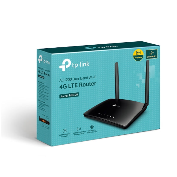 TPLink Archer MR400 AC1200 Wireless Dual Band 4G LTE Router