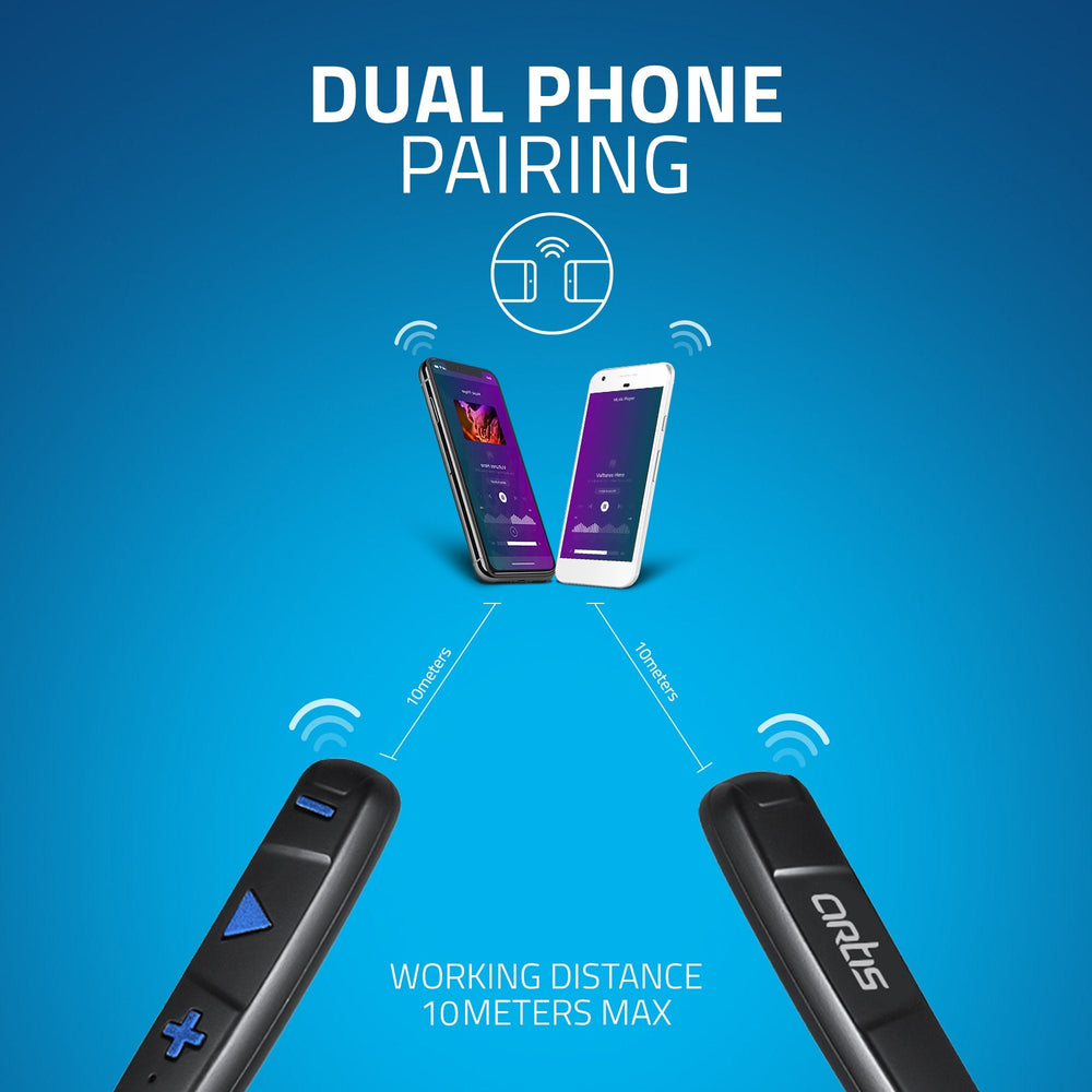 BE910M Sports Bluetooth Wireless Neckband Earphone (Blue)