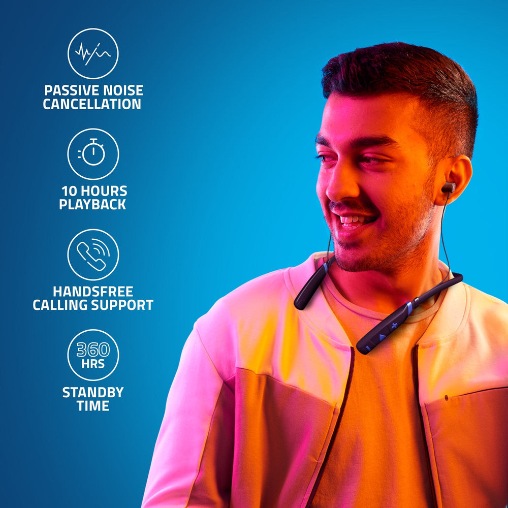 BE910M Sports Bluetooth Wireless Neckband Earphone (Blue)