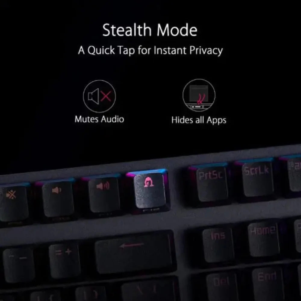 ASUS Rog Strix Scope NX Deluxe Full Size Mechanical Wireless Gaming Keyboard ( Black ) ( Red Switch )