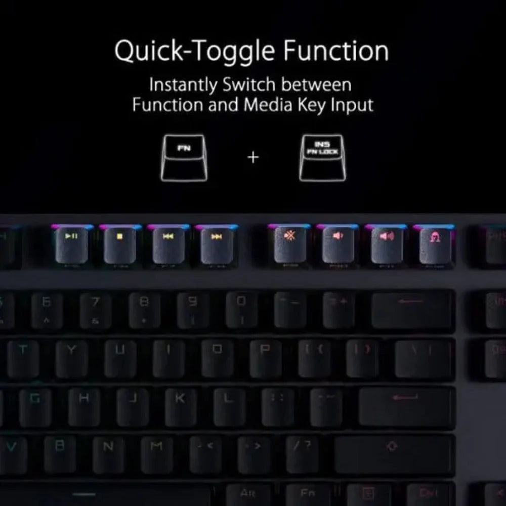 ASUS Rog Strix Scope NX Deluxe Full Size Mechanical Wireless Gaming Keyboard ( Black ) ( Red Switch )