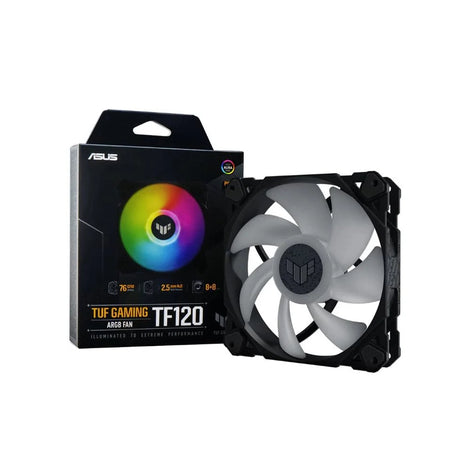 ASUS TUF Gaming TF120 120mm ARGB Cabinet Fans (Black) (Triple Pack)