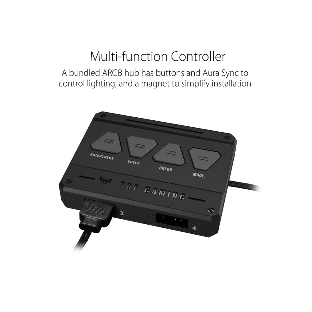 ASUS TUF Gaming TF120 120mm ARGB Cabinet Fans (Black) (Triple Pack)