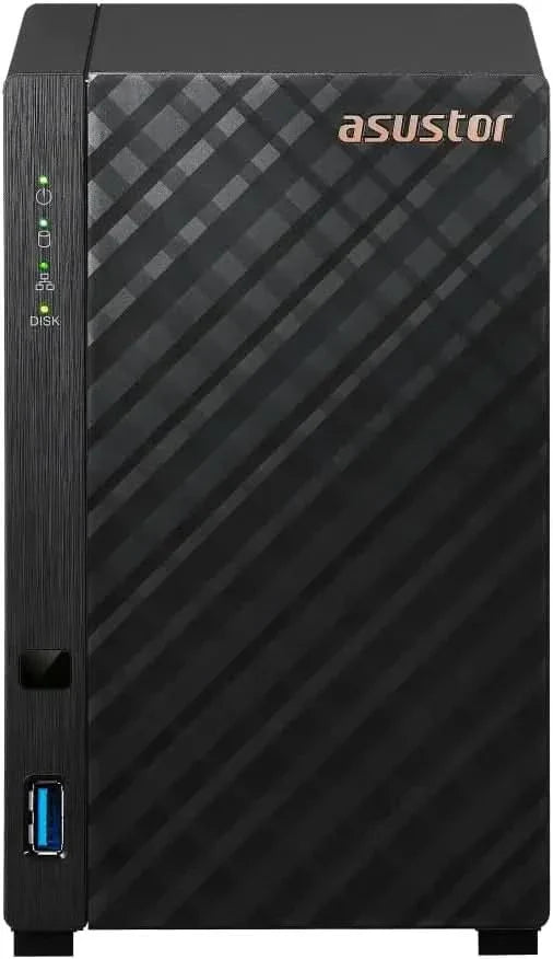Asustor Drivestor 2 Gen 2 AS1202T, 2 Bay NAS, Quad-Core 1.7GHz CPU, 2.5GbE Port, 1GB DDR4, 3 USB 3.0, Network Attached Storage for Personal and Home Cloud Backup
