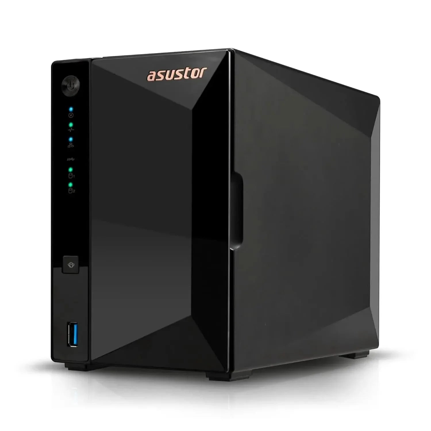 Asustor Drivestor 2 Pro Gen2 AS3302T v2, 2 Bay NAS Storage, 1.7GHz Quad-Core, 2.5GbE Port, 2GB RAM DDR4, Network Attached Storage Device for Home Personal Cloud Storage