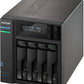 Asustor Lockerstor 4 Gen2 AS6704T - 4 Bay NAS, Quad-Core 2.0 GHz CPU, 4 M.2 NVMe Slots, Dual 2.5GbE, Upgradable to 10GbE, 4GB DDR4 RAM, Network Attached Storage