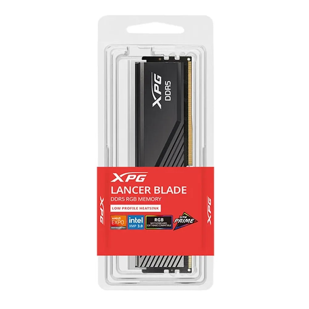 ADATA XPG Lancer Blade RGB 16GB (16GB x 1) DDR5 6000MHz RAM (Black) ( CL30 )
