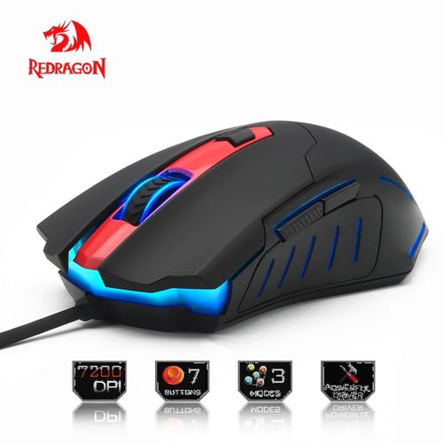 REDRAGON Pegasus M705 Wired Ergonomic Gaming Mouse ( 7200DPI / 7 Macro Button ) ( Black)