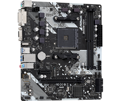 ASROCK B450M HDV R4.0 AMD AM4 MOTHERBOARD