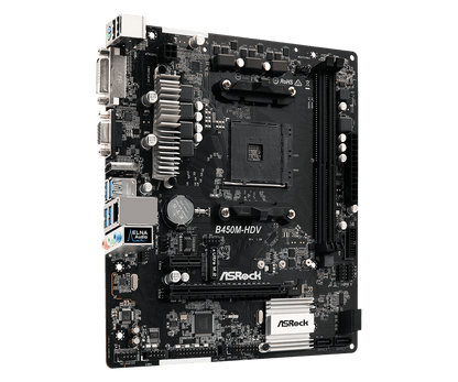 ASROCK B450M HDV AMD AM4 MOTHERBOARD