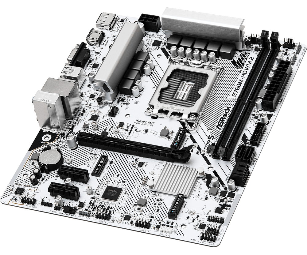 ASROCK B760M-HDV/M.2 DDR5 Intel Motherboard ( White )