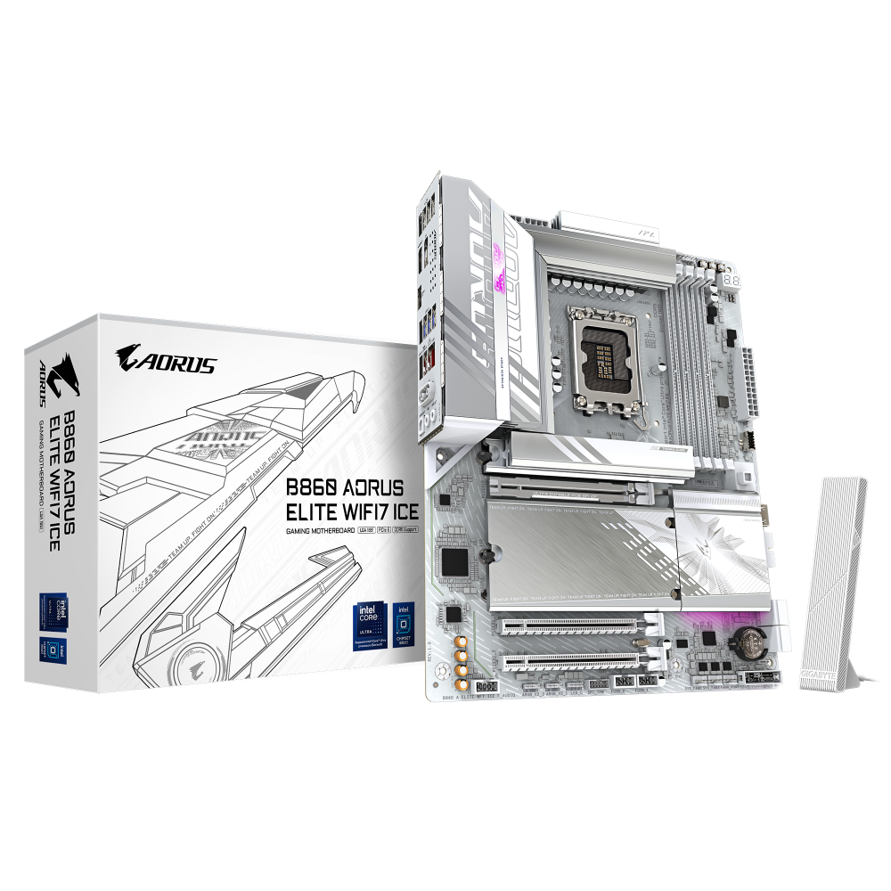 GIGABYTE B860 Aorus Elite Ice Wifi7 DDR5 Intel Motherboard