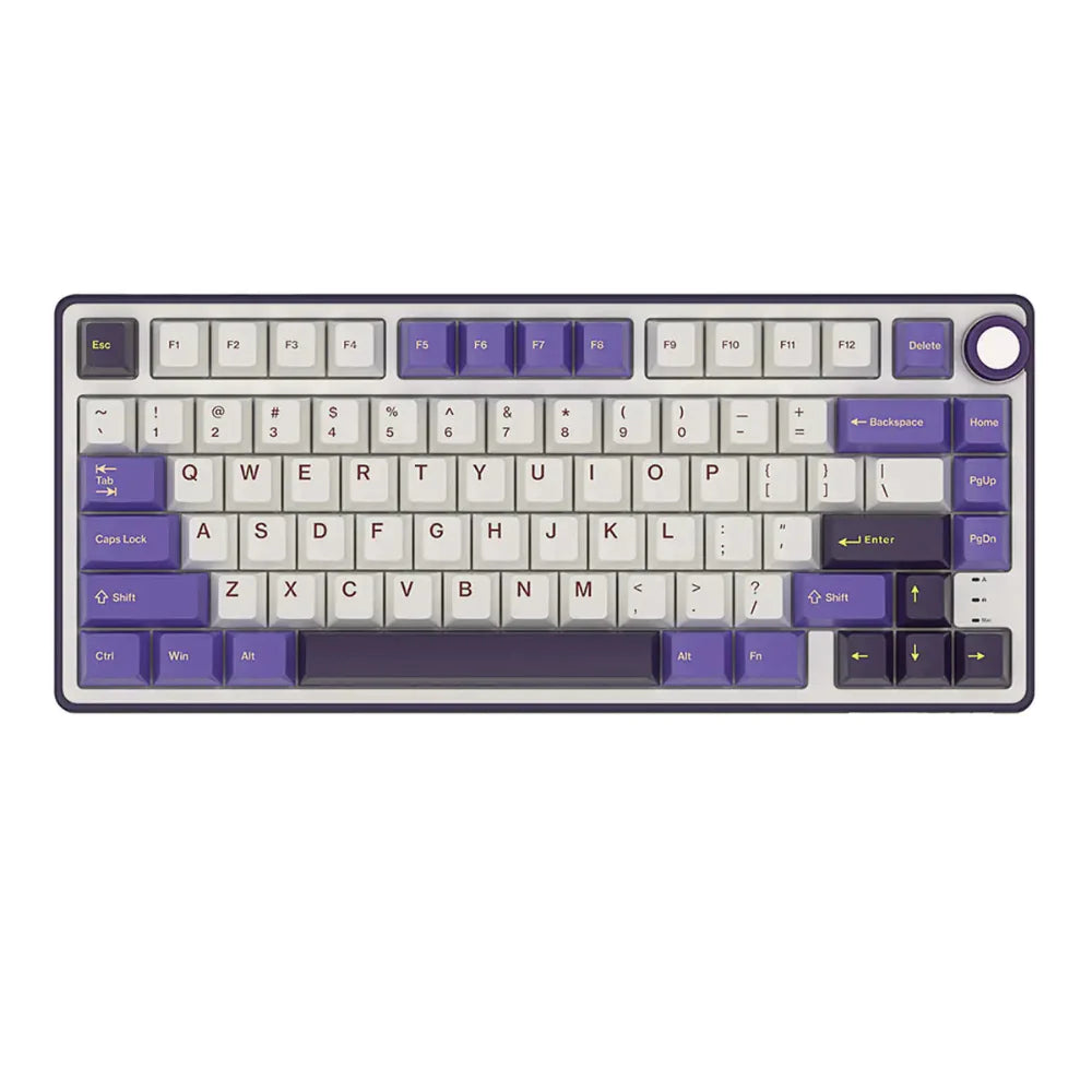 ROYAL KLUDGE RK R75 75% RGB Mechanical Wired Gaming Keyboard ( Blackberry Mousse ) ( RK Brown Switch )