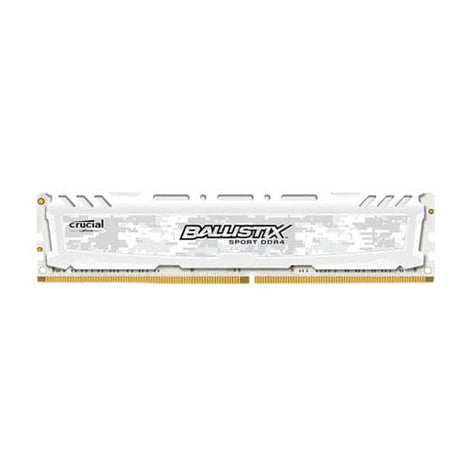 CRUCIAL Ballistix Sport 16GB ( 16GB x 1 ) 2400MHz DDR4 RAM ( White )