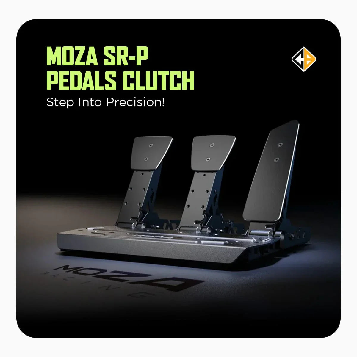 MOZA SR-P PEDALS (THROTTLE + BRAKE PEDAL) NO CLUTCH- SOLD SEPARATELY