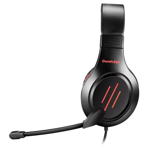 COSMIC BYTE Blazar Wired Stereo Gaming Headphone With Mic ( Red ) ( PC/PS4/PS5/Tablets/Xbox One )