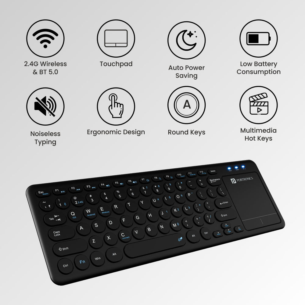 Bubble Pro Wireless Keyboard with Touchpad