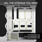CORSAIR CHASSIS 5000T - CC-9011301-WW- MID-TOWER PC CASE WITHOUT PSU , WHITE