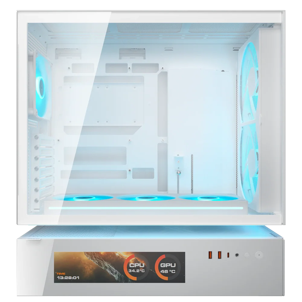 COUGAR CFV235 Mesh Vision ARGB ATX Mid Tower Cabinet ( White )