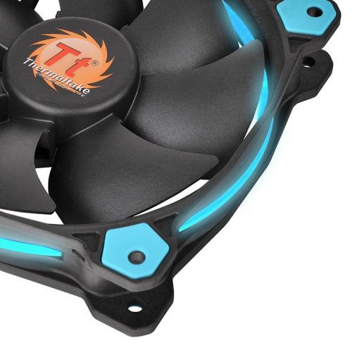 THERMALTAKE Riing 12 120mm RGB Blue LED Cabinet Fan (Black) (Single Pack)