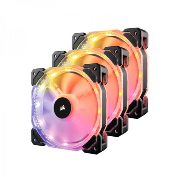 CORSAIR ICUE 120mm RGB Cabinet Fan with Controller (Black) (Triple Pack)