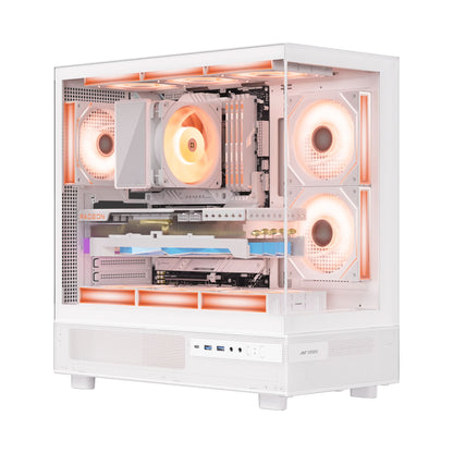 ANT ESPORTS CRYSTAL X6 ATX CABINET WHITE