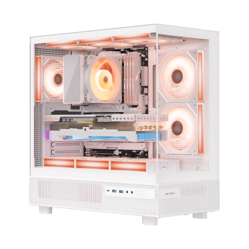 ANT ESPORTS CRYSTAL X6 ATX CABINET WHITE