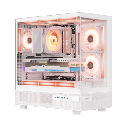 ANT ESPORTS CRYSTAL X6 ATX CABINET WHITE
