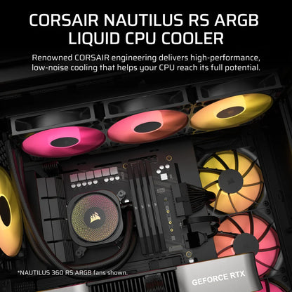 CORSAIR NAUTILUS 240 ARGB, 240MM RADIATOR, LIQUID CPU COOLER CW-9060092-WW