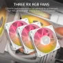 CORSAIR ICUE LINK TITAN 360 RX LCD WHITE AIO, 360MM RADIATOR, LIQUID CPU COOLER