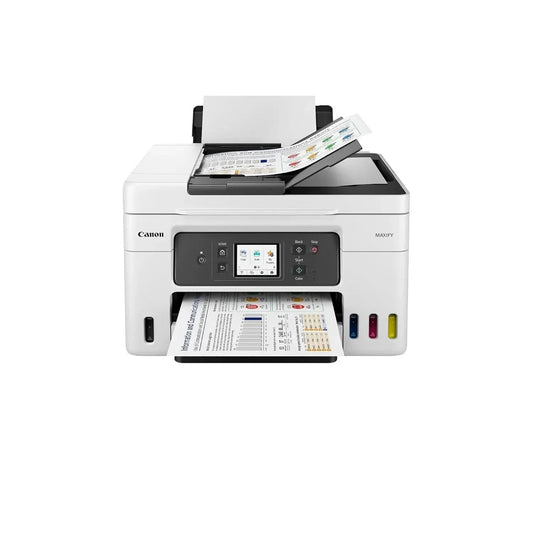 Canon MAXIFY GX4070 All in One WiFi Inktank Printer with FAX (Upto 6000 Mono Prints and 14000 Colour Prints) for Office, White