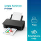 Canon Pixma TS307a Single Function Wireless Inkjet Colour Printer (Black), Standard