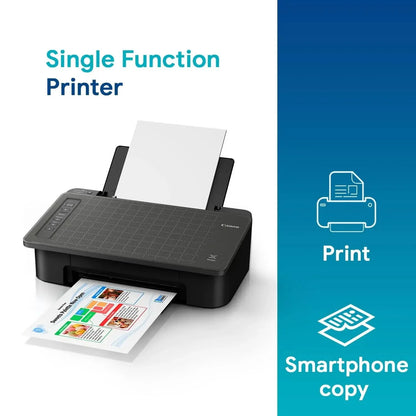 Canon Pixma TS307a Single Function Wireless Inkjet Colour Printer (Black), Standard
