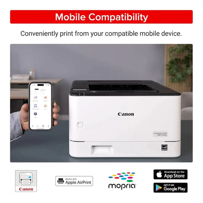 Canon imageCLASS LBP172dw Monochrome Duplex, Wireless Laser Printer, Single Function, Home Office, Mobile Ready White