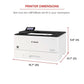 Canon imageCLASS LBP246dw - Monochrome Duplex, Wireless Laser Printer, Single Function, Mobile Ready, 42 PPM, White