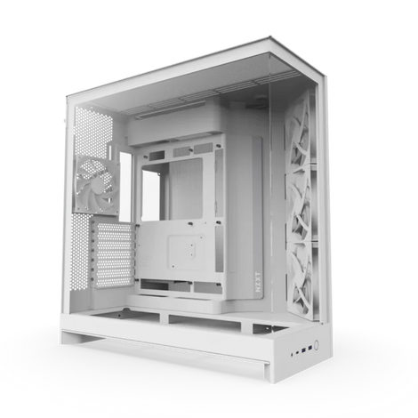 NZXT H9 Flow 2025 Edition EATX Mid Tower Cabinet (White)