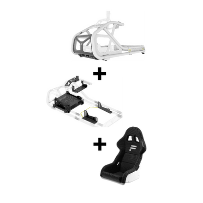 ClubSport GT Cockpit Full Set Bundle (Cockpit Box1, Box2 and Seat only) -White