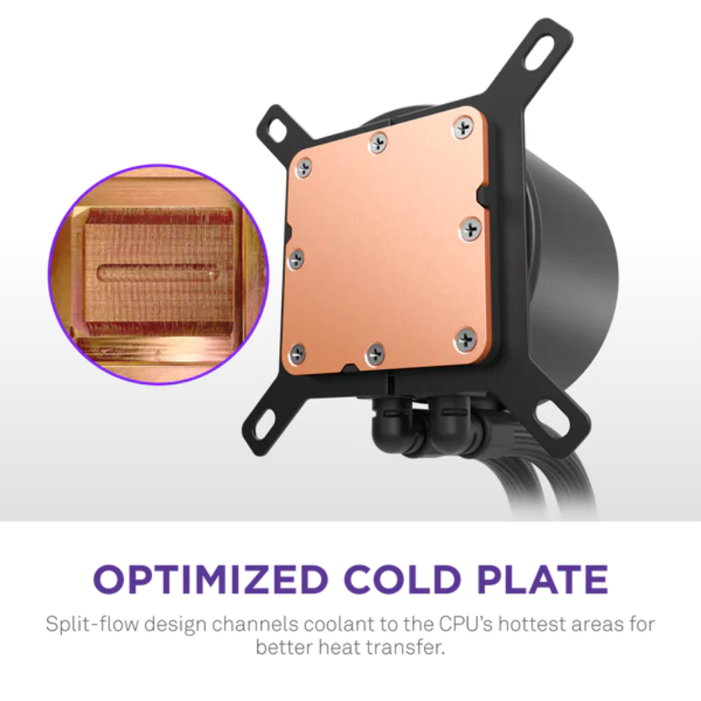 NZXT Kraken Plus 360 RGB 360mm CPU Liquid Cooler ( With LCD Display ) ( Black ) - Mehta Brothers Shop