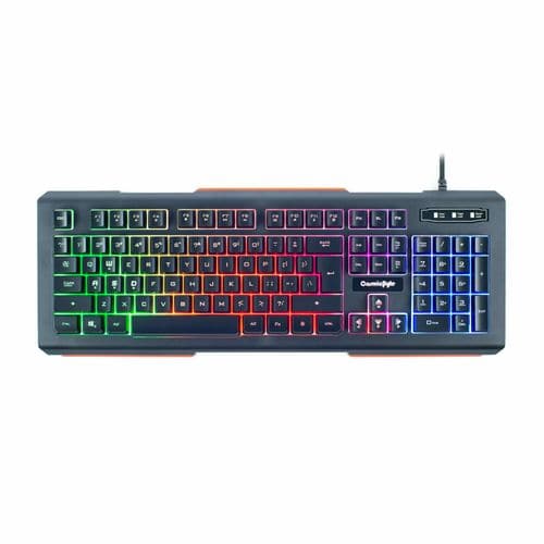 COSMIC BYTE CB-GK-02 Corona Full Size Membrane Wired Gaming Keyboard ( Black )