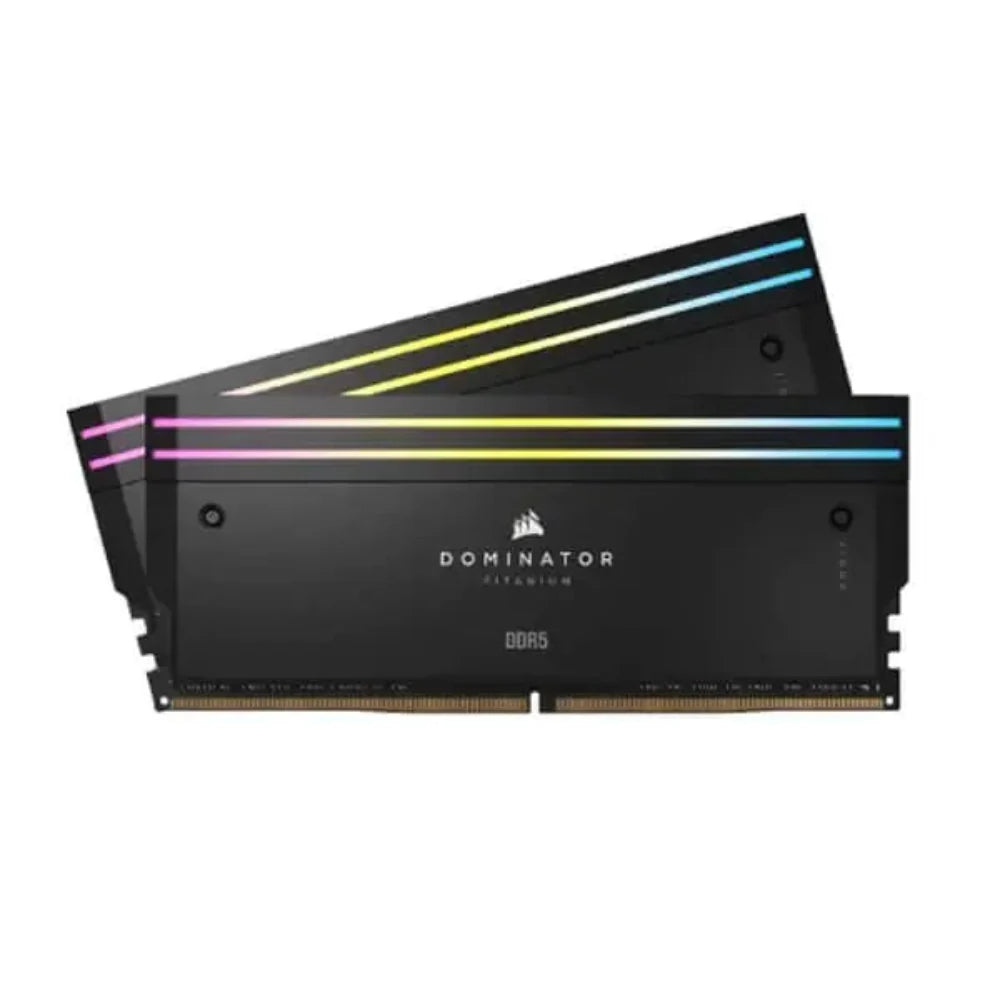 CORSAIR DOMINATOR Titanium RGB 96GB ( 48GB x 2 ) 6600MHz DDR5 RAM ( Black ) ( CL32 )