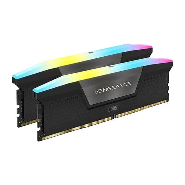 CORSAIR Vengeance RGB 32GB ( 16GB x 2 ) 6400MHz DDR5 Ram (Black) ( CL36 )