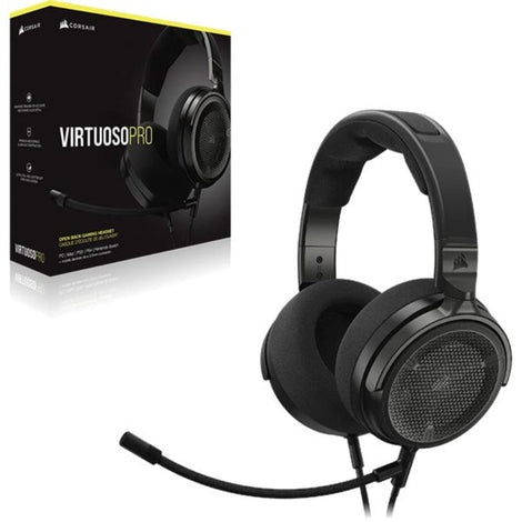 CORSAIR Virtuoso Pro Open Back 3.5mm Wired stero Gaming Headphones ( Carbon Black ) ( PC / Mobile / PS4 / PS5 / XBOX )
